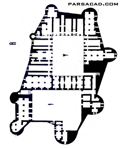 پلان قلعه فلک الافلاک,نقشه قلعه فلک الافلاک,نقشه های قلعه فلک الافلاک
