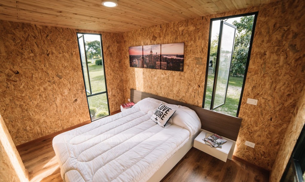 طراحی داخلی اتاق خواب کلبه چوبی