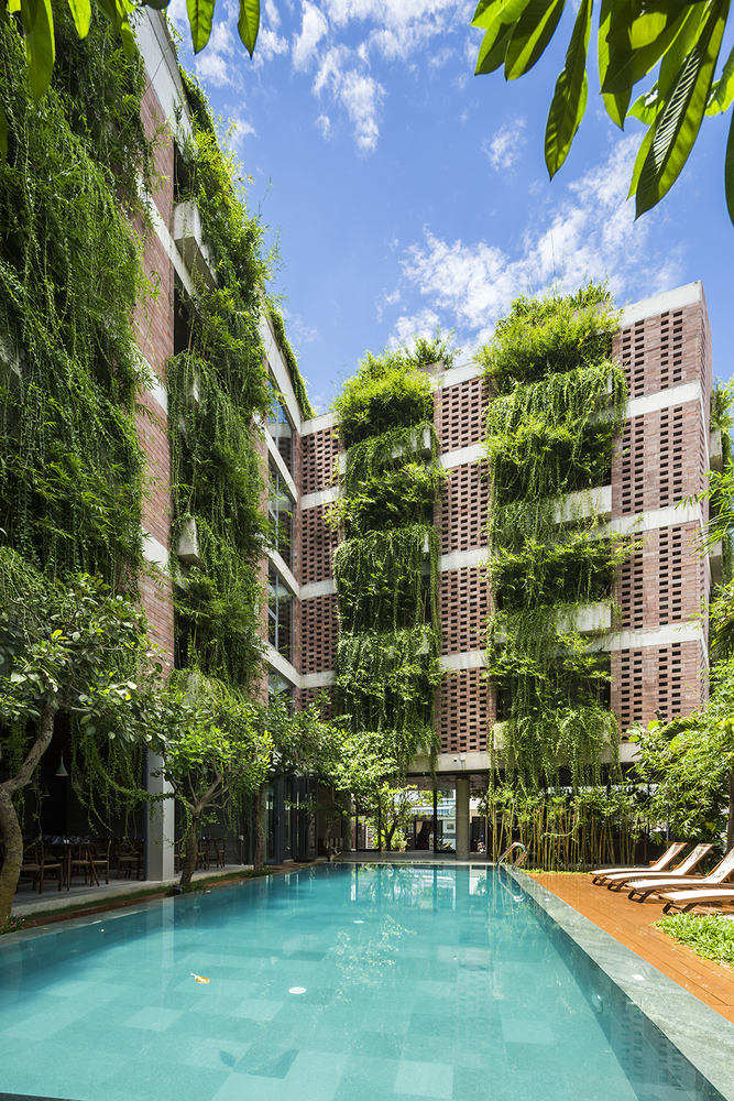 معماری سبز هتل در ویتنام